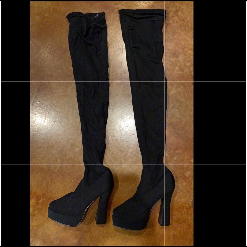 6 inch thigh high heel boots